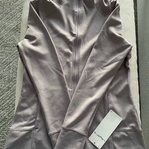 BNWT Soft Gray Zip-Up Athletic Jacket